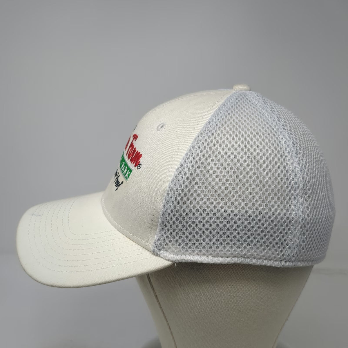New Era Baseball Cap White M St Augustine Alligator Farm Mesh Fitted Hat 39THIRTY