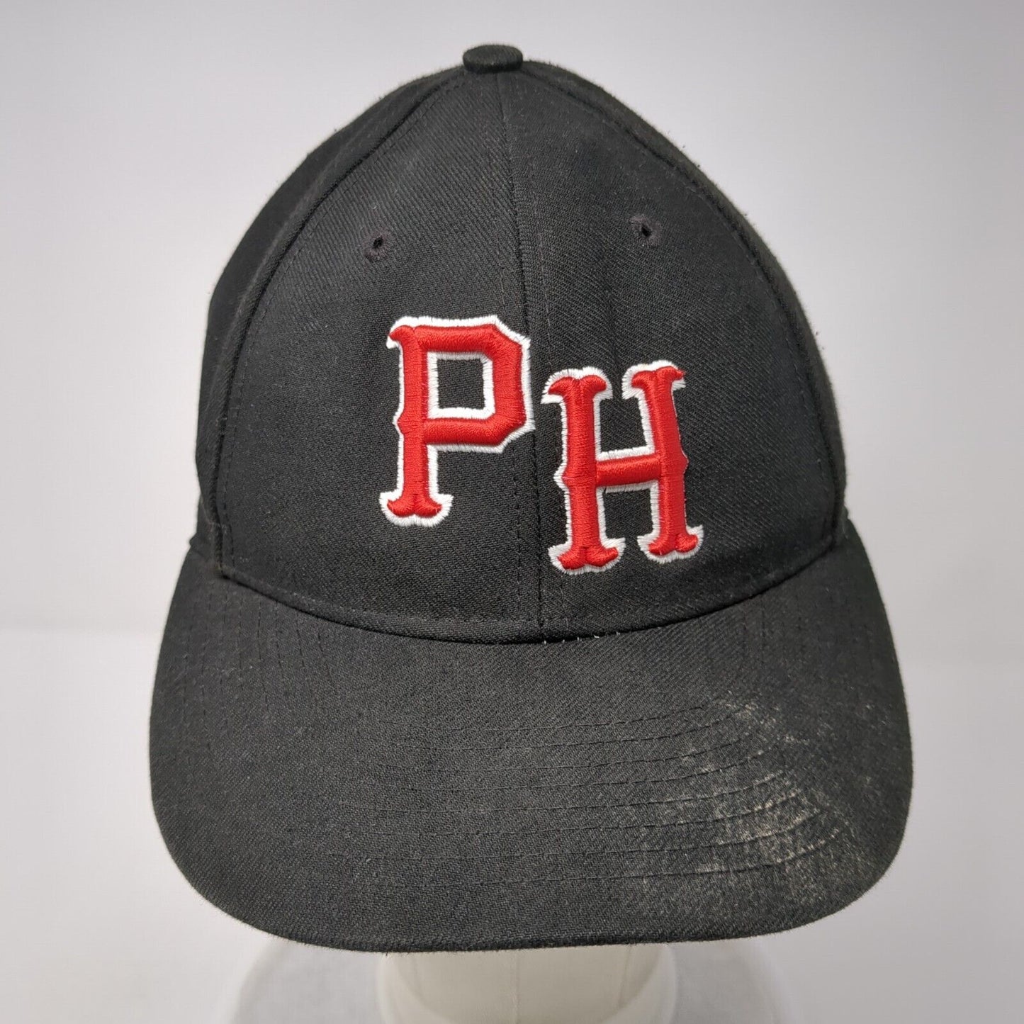 PH Fitted Hat Black Size 7 Embroidered 6 Panel PTS65 Surge Richardson