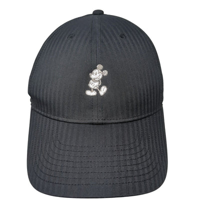 Mickey Mouse Slideback Golf Hat Black OSFM Striped Disney Nike Swoosh