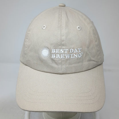 Best Day Brewing Baseball Cap Beige One Size Slideback Best Day Yet Sun Logo Hat