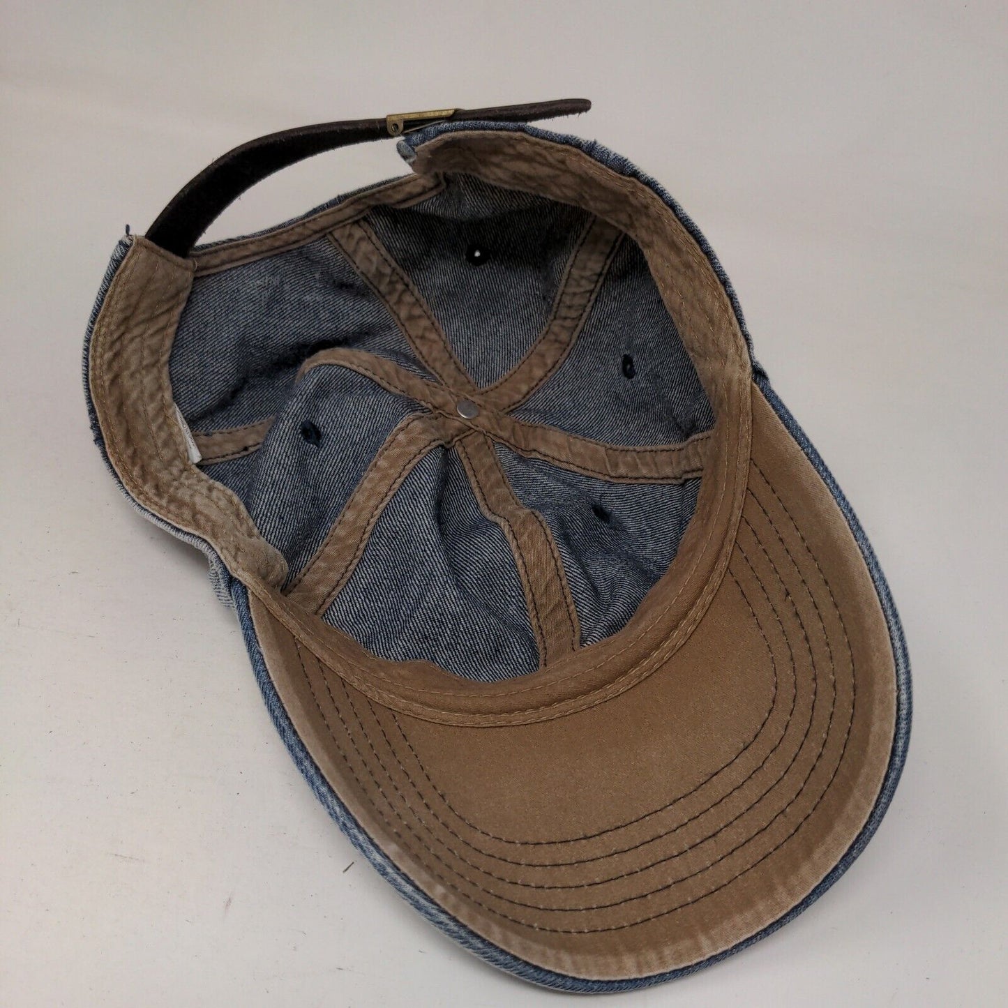Unbranded Slideback Denim Hat Blue OSFM Adjustable Vent Holes