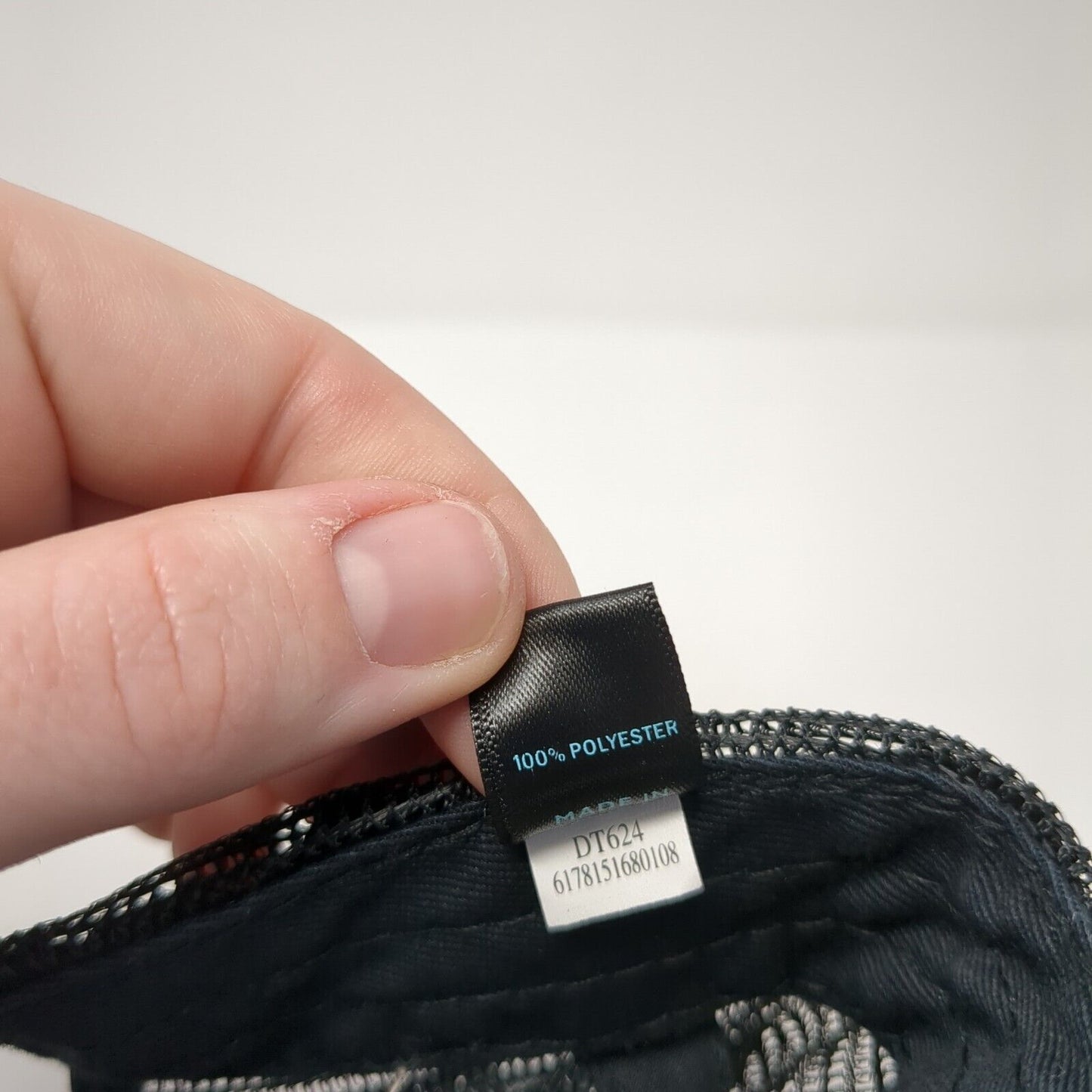 Shadow Running Snapback Trucker Hat Black One Size Mesh Back District