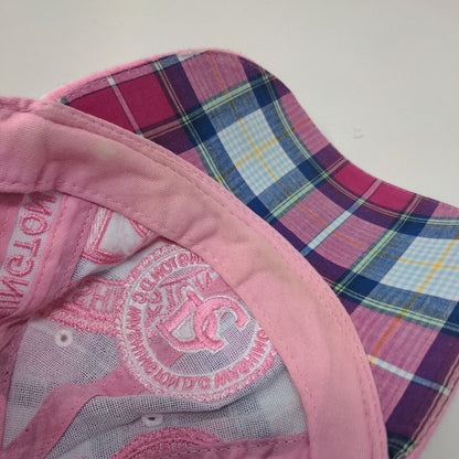 Washington DC Strapback Hat Multicolor One Size Embroidered Plaid