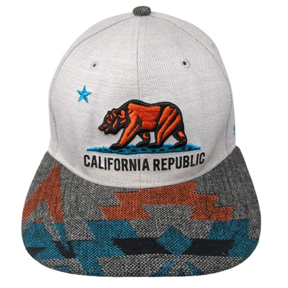 California Republic Bear Snapback Hat Multi One Size Adjustable '47