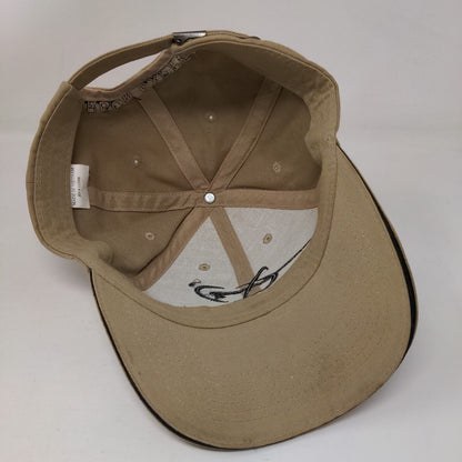 Carbon Express Slideback Hat Tan One Size Adjustable Embroidered