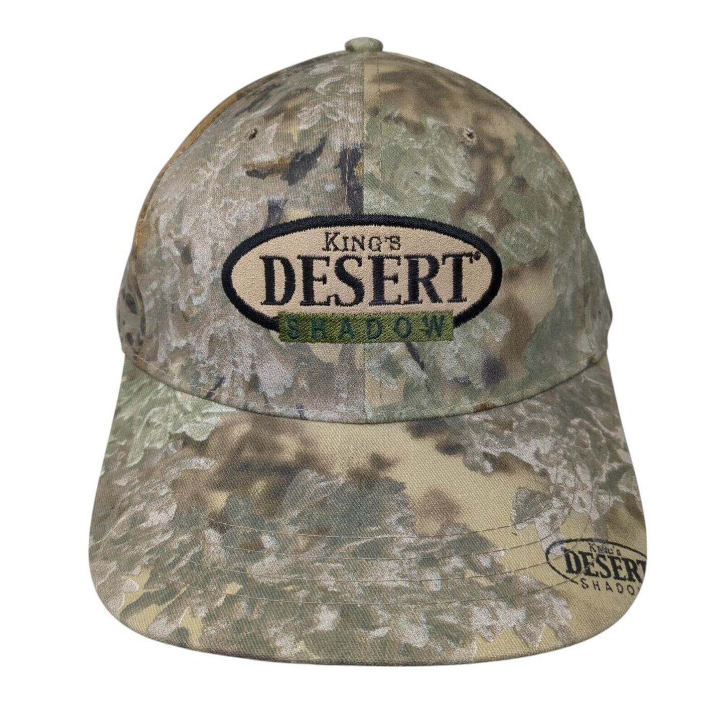 King's Desert Shadow Snapback Hat Camouflage OS Adjustable Vented Holes 6 Panel