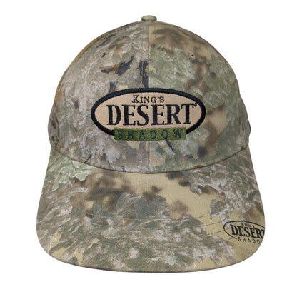 King's Desert Shadow Snapback Hat Camouflage OS Adjustable Vented Holes 6 Panel