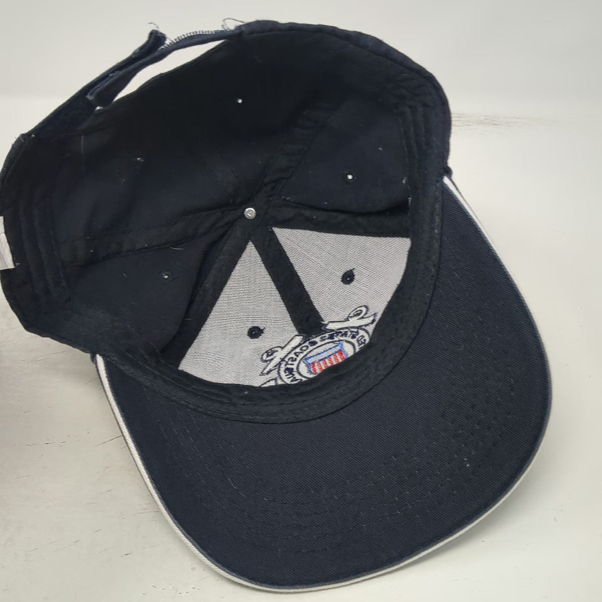 United States Coast Guard Embroidered Blue Strapback One Size Baseball Cap Hat