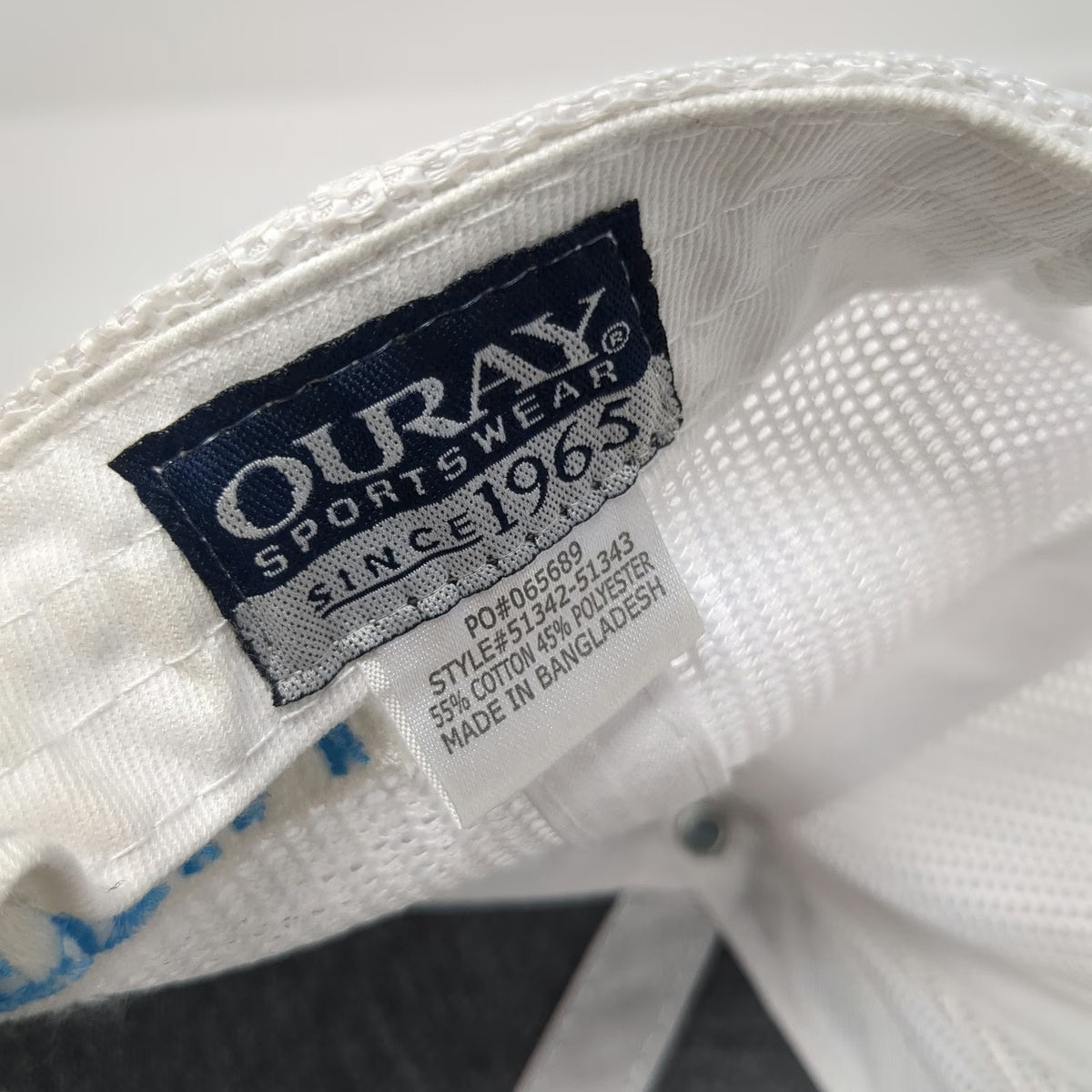 Ouray Trucker Hat Blue White One Size Bigfoot Sasquatch Stein Leavenworth Mesh
