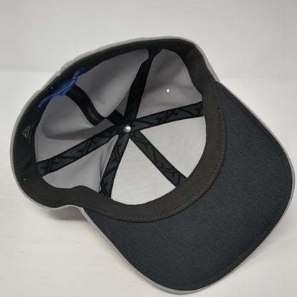 Zero 28 Fitted Hat Gray L/XL Flexfit Delta Solid 6 Panel Port Authority