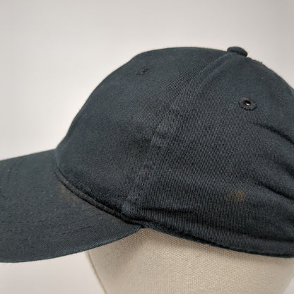 Unbranded Slideback Hat Black One Size Solid Adjustable Blank 6 Panel