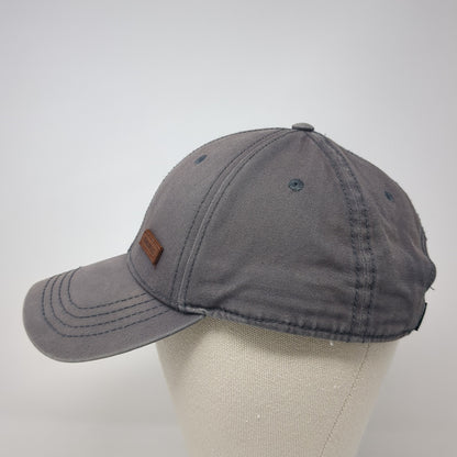 Cacuss Slideback Baseball Cap Gray One Size Adjustable 6 Panel Cotton