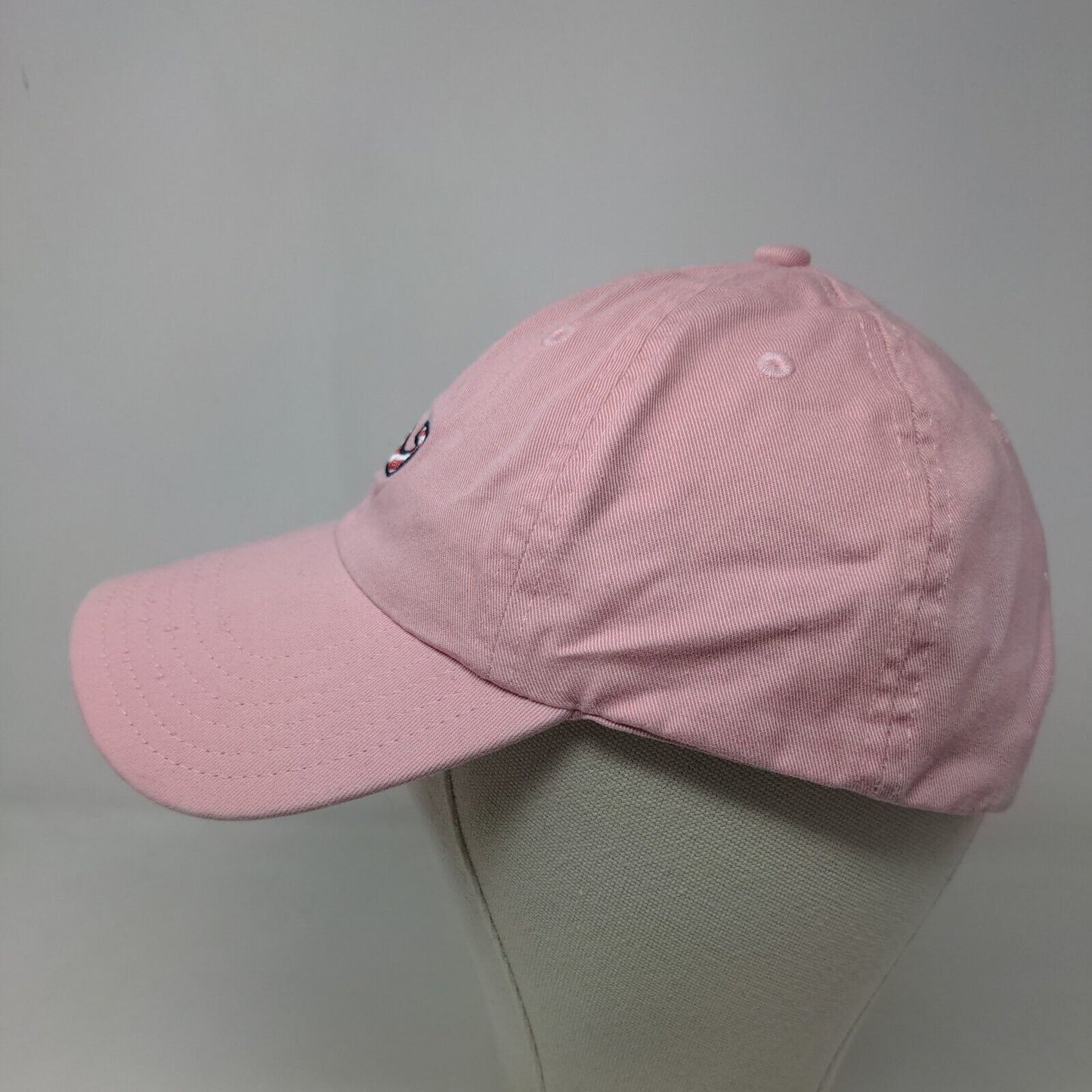 Vineyard Vines Women's Slideback Hat Pink Embroidered Patriotic Whale Logo