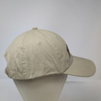 Harriton Baseball Cap Hat Beige One Size Murrieta California Strapback Cotton