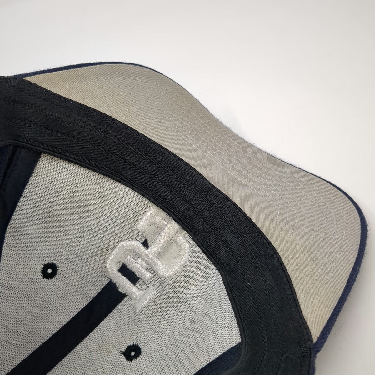 Pacific Headwear Baseball Cap Blue 8 Interlocking SI Logo Gray Underbrim Hat