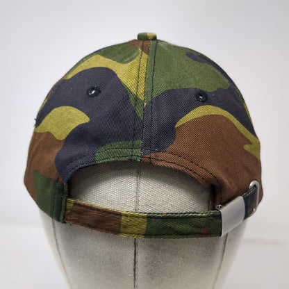 HALO Logo Woodland Camouflage 5 Panel Hat Green One Size Adjustable Slideback