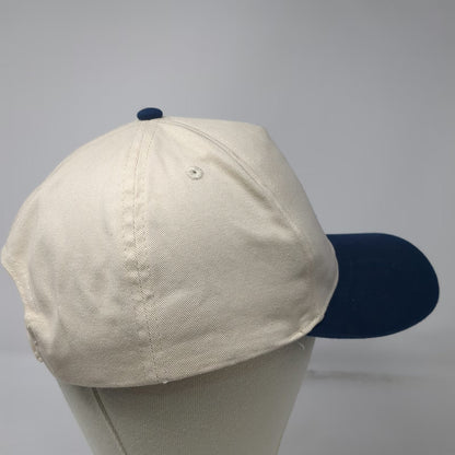 David and Young 5 Panel Hat Beige Blue One Size Mama Lemon Fruit Snapback