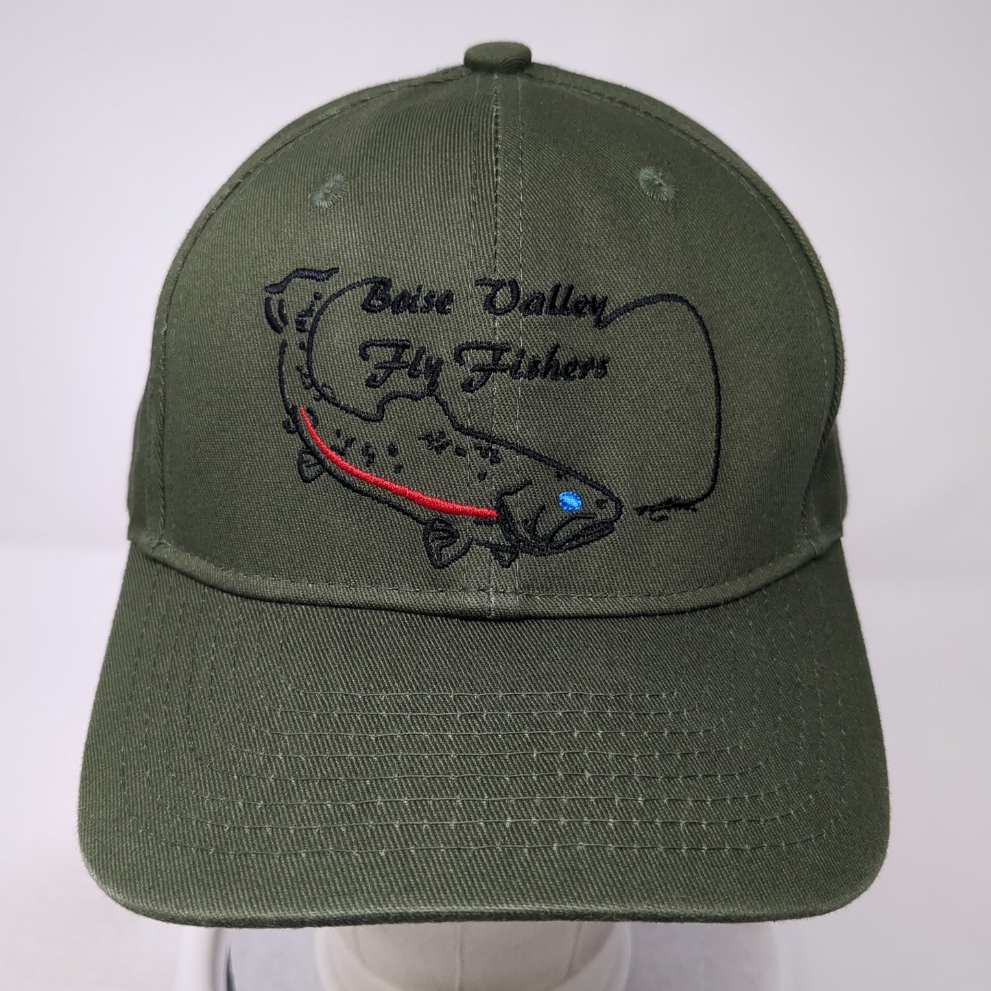 Boise Valley Fly Fishers Baseball Cap Green One Size Adjustable Buck's Bags