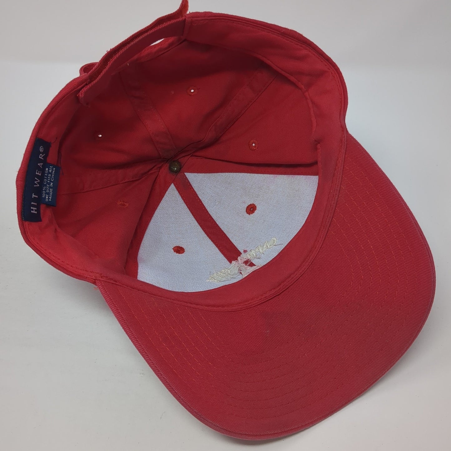 Capital City Relays Strapback Hat Red One Size Adjustable Hit Wear