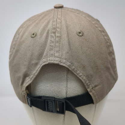 Obey Baseball Cap Brown One Size Strapback Embroidered Logo Patch Cotton Hat