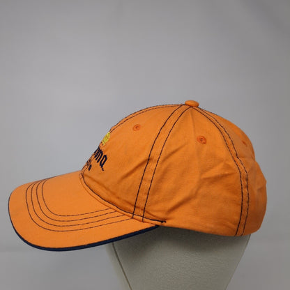 Corona Extra Strapback Hat Orange One Size Adjustable Embroidered 6 Panel Cotton