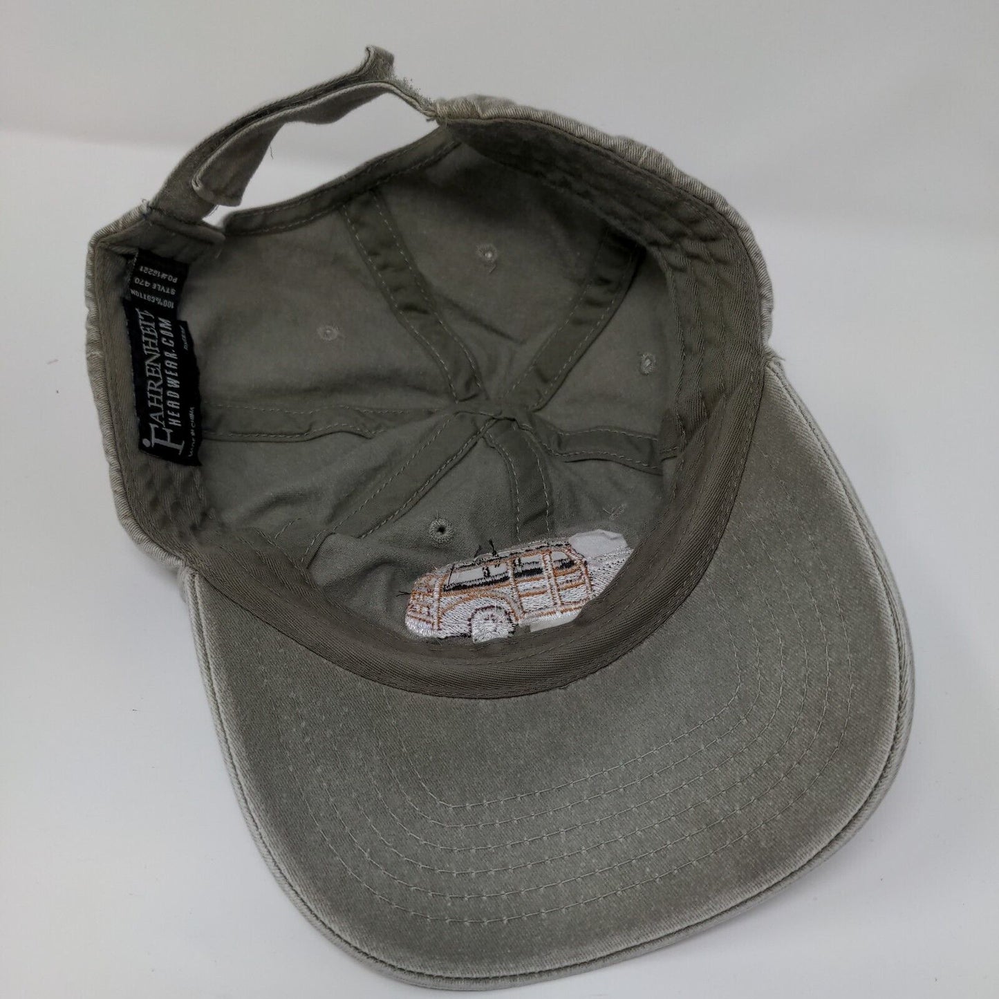 Santa Barbara CA Car Strapback Hat Tan One Size Embroidered Fahrenheit