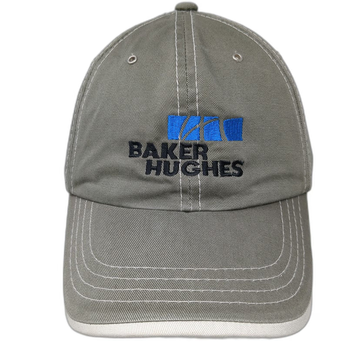 Outdoor Baker Hughes Blue Green Baseball Cap One Size Slideback Hat Stitching