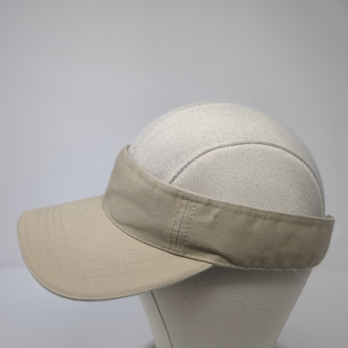 Faded Glory Sun Visor Hat Brown One Size Adjustable Strap Lightweight Blank