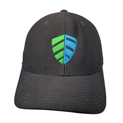 Ecoshield Fitted Hat Black One Size Flexfit Vented Holes 6 Panel Yupoong