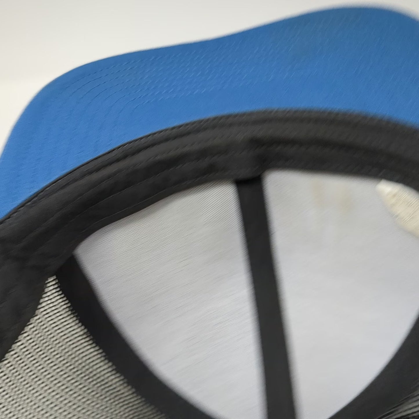 Pacific Headwear Trucker Hat Gray Blue One Size Employee Owner Mountain Mesh