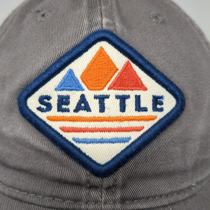 Seattle Slideback Hat Gray One Size Solid Adjustable 6 Panel Legacy