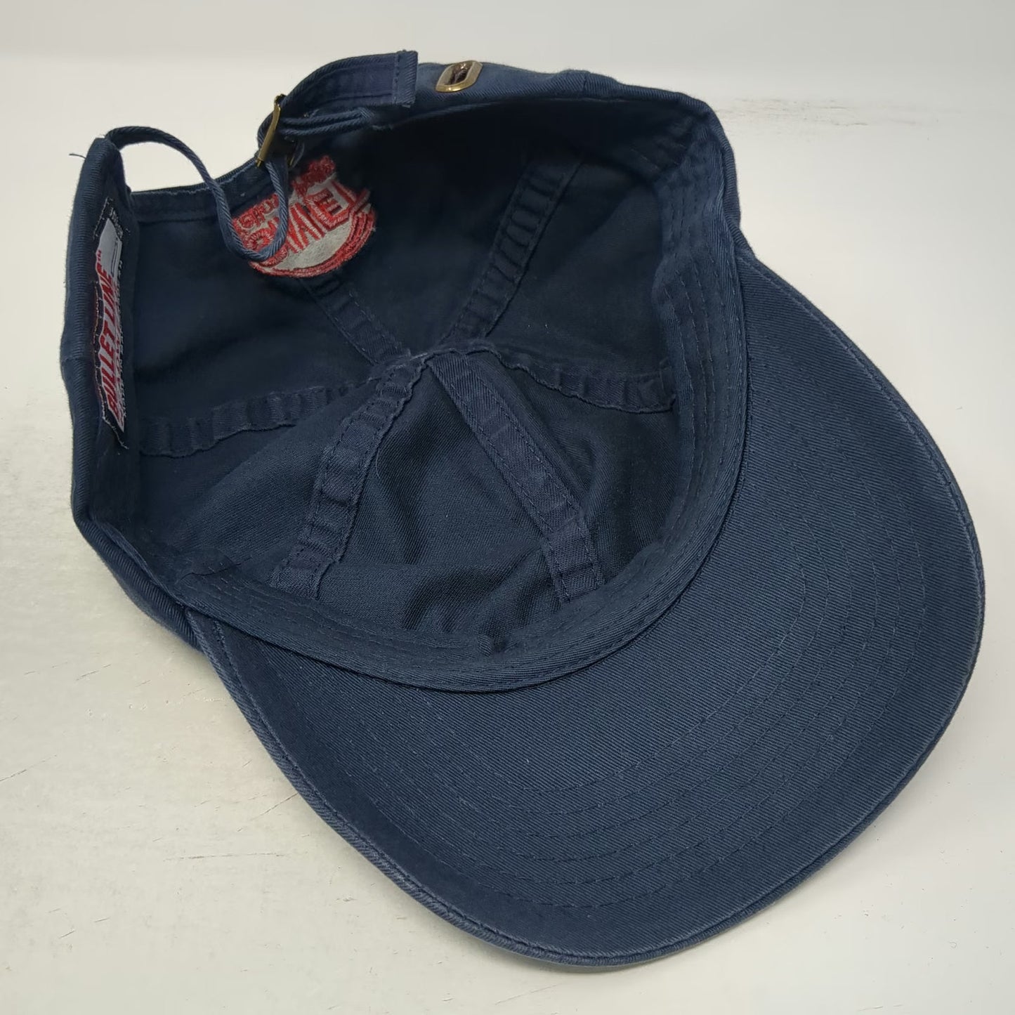 Bullet Line Baseball Cap Blue One Size Slideback SNET Yellow Pages Hat Buckle