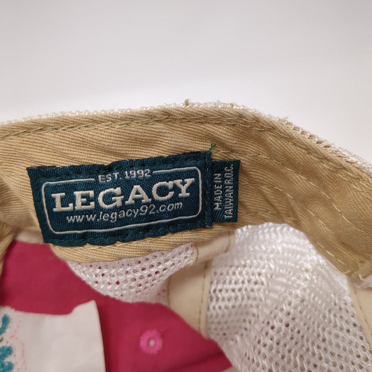 Flora-Bama Est. 1964 Snapback Trucker Hat Pink OS Adjustable Mesh Back Legacy