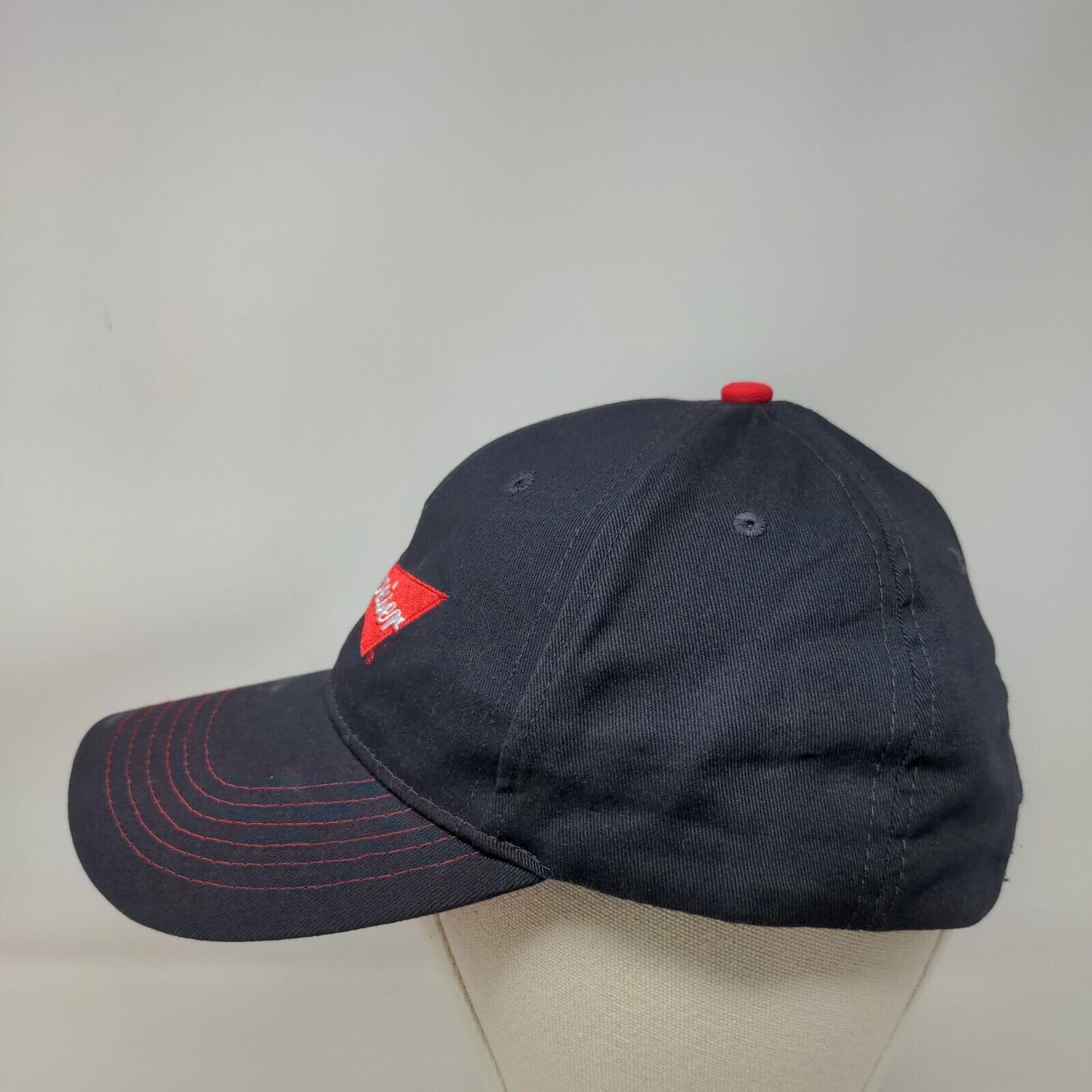 Budweiser Strapback Hat Blue One Size Embroidered Adjustable 6 Panel