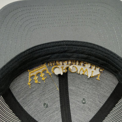 Richardson Trucker Hat Gray One Size Crown Utilities LLC Logo Snapback Mesh Back