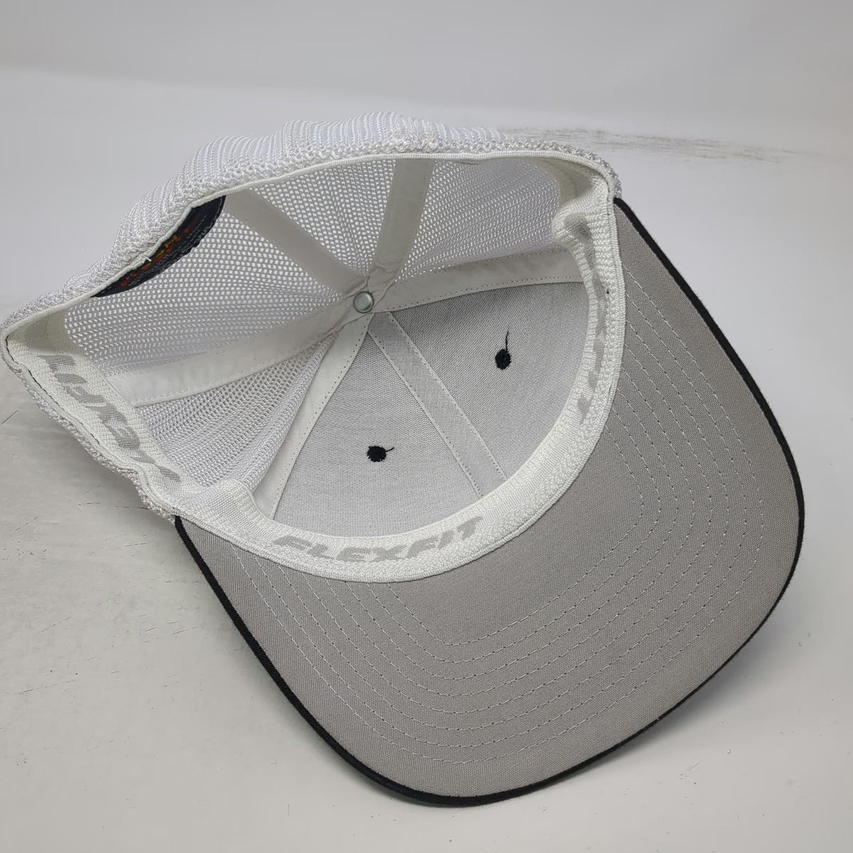 Flexfit Baseball Cap Black One Size Ritchie Bros Mesh Back Patch Hat Yupoong