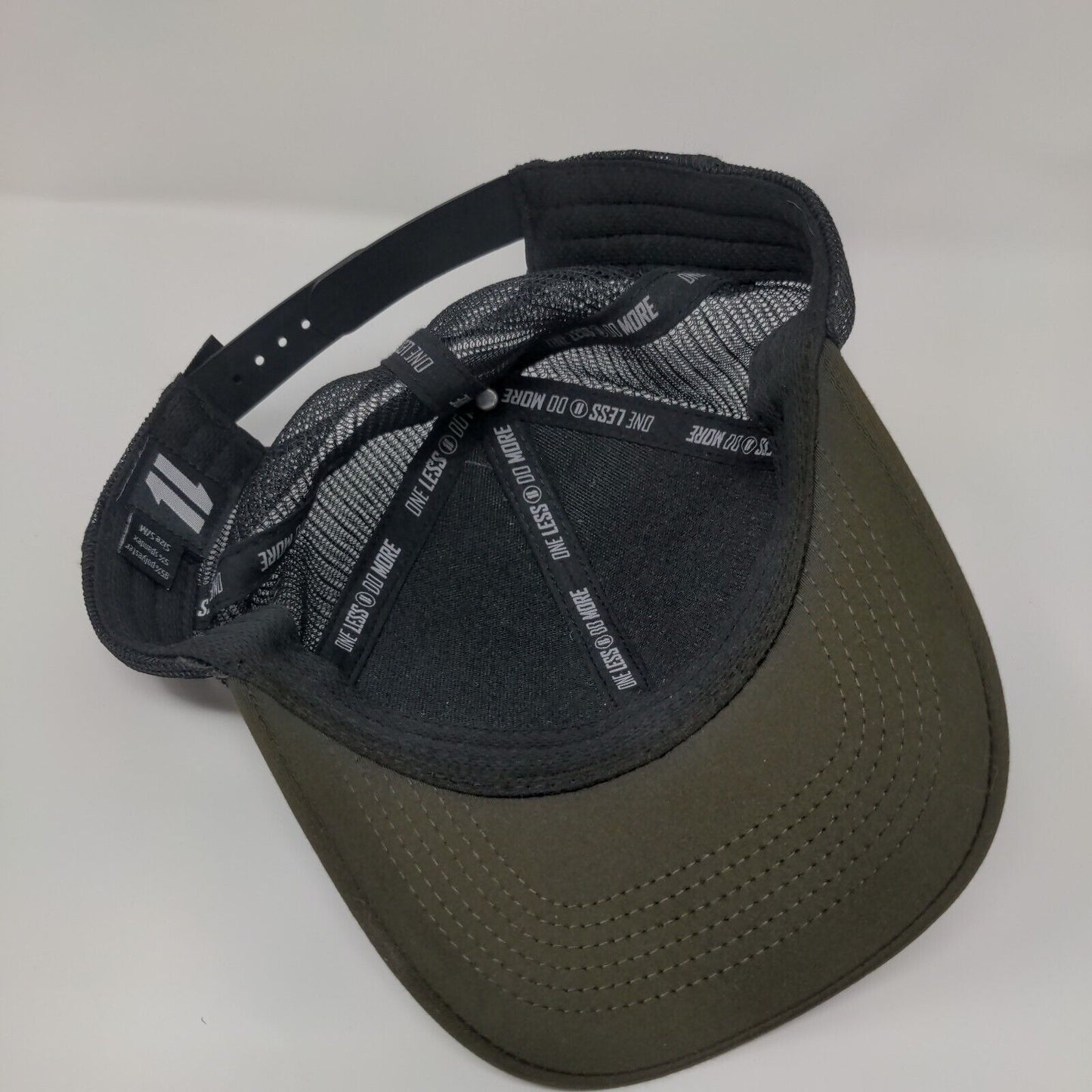 Unbranded Snapback Mesh Back Trucker Hat Brown S/M One Less Do More