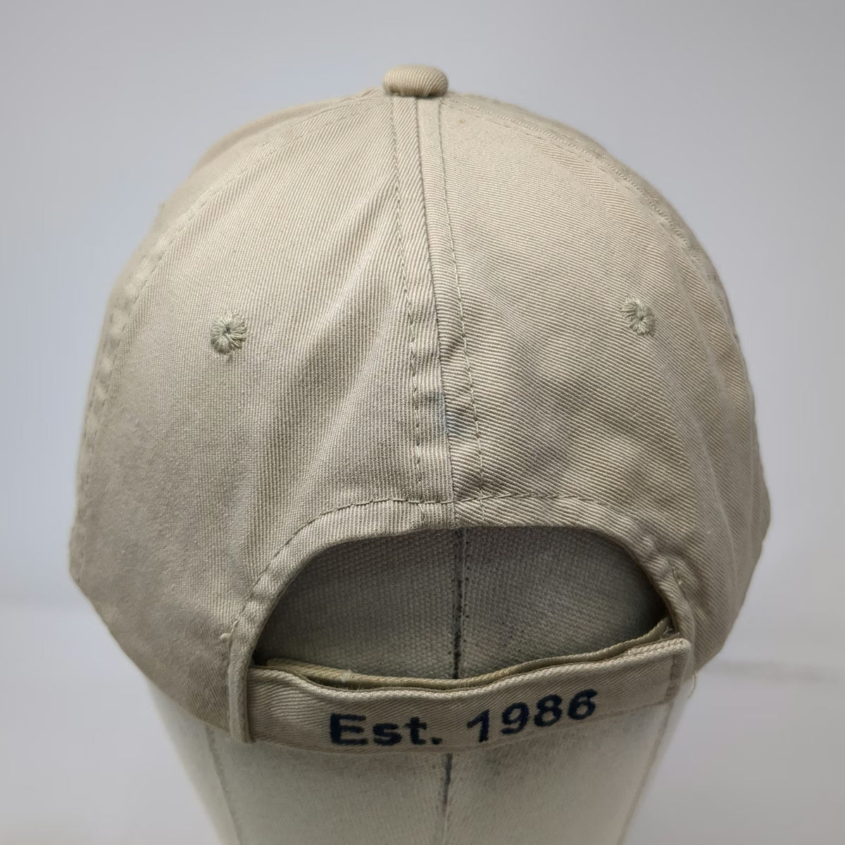 Bretmor Baseball Cap Beige OSFM Key West Route Marlin Logo Strapback Cotton hat