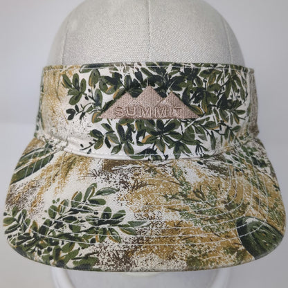 Game Guard Visor Hat Beige One Size Summit Mountain Cactus Camo Print Strapback