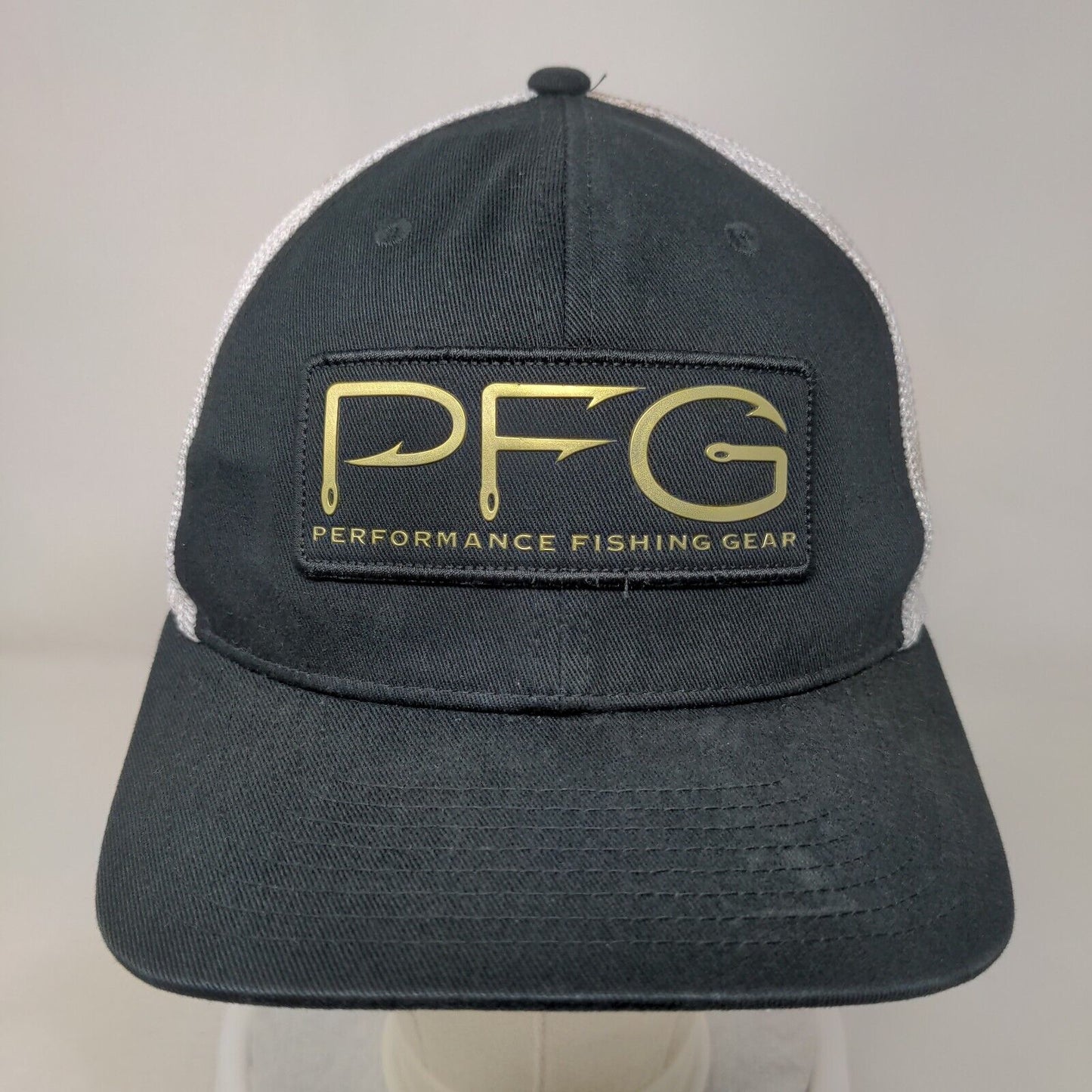 PFG Performance Fishing Gear Fitted Trucker Hat Black S/M Mesh Back