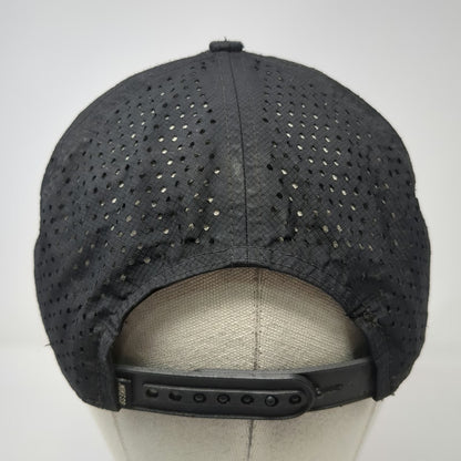Nike SB Trucker Hat Black One Size Laser Perforated Snapback Flat Brim Logo
