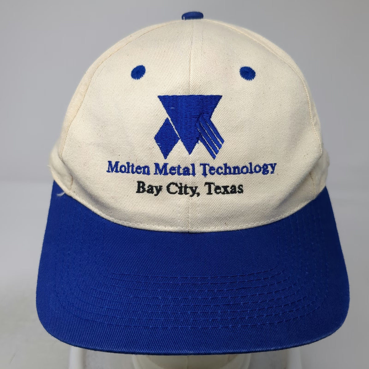 Kati Snapback Hat White Blue One Size Molten Metal Technology Start Up 1997