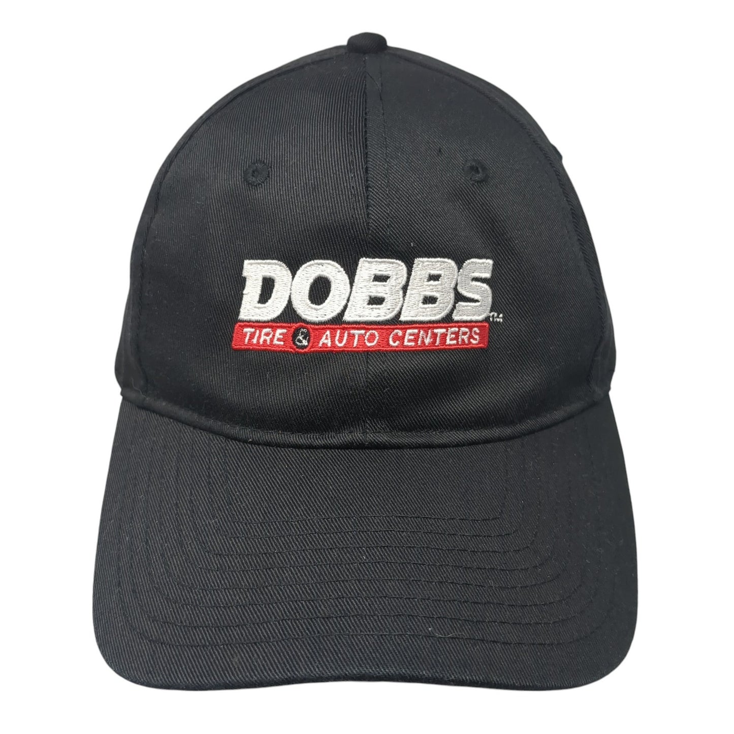 Dobbs Tire & Auto Centers Snapback Hat Black One Size Solid Adjustable