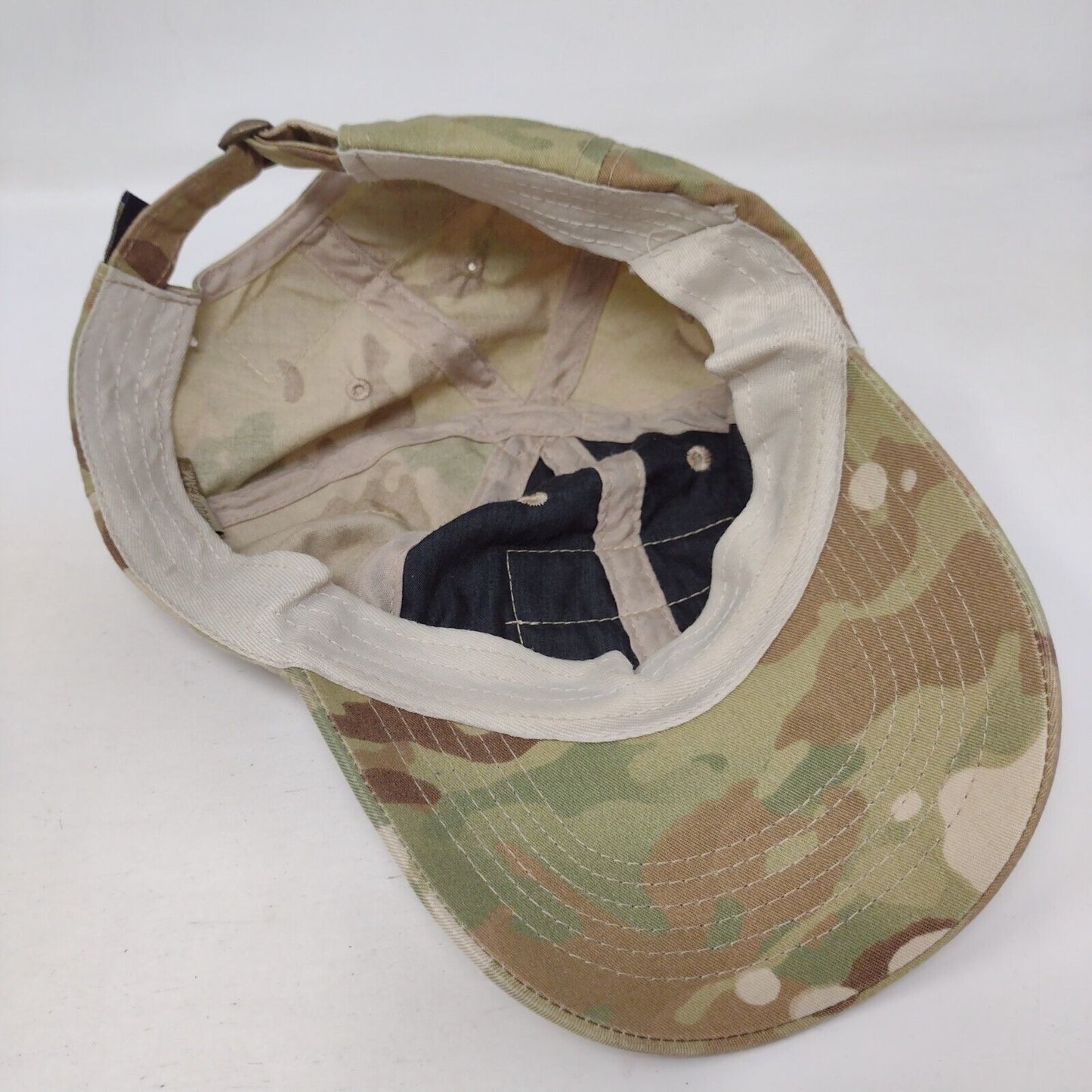 Unbranded Slideback Hat Camouflage OS Adjustable Vented Holes Blank Multicam