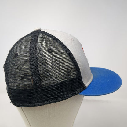 Ouray Sportswear Trucker Hat Gray Blue One Size Brundage Idaho Mountain Snapback