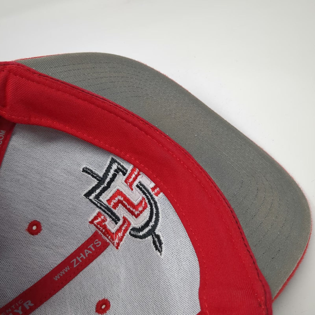 Zephyr Snapback Black Red Hat One Size San Diego State Aztecs Gray Underbrim