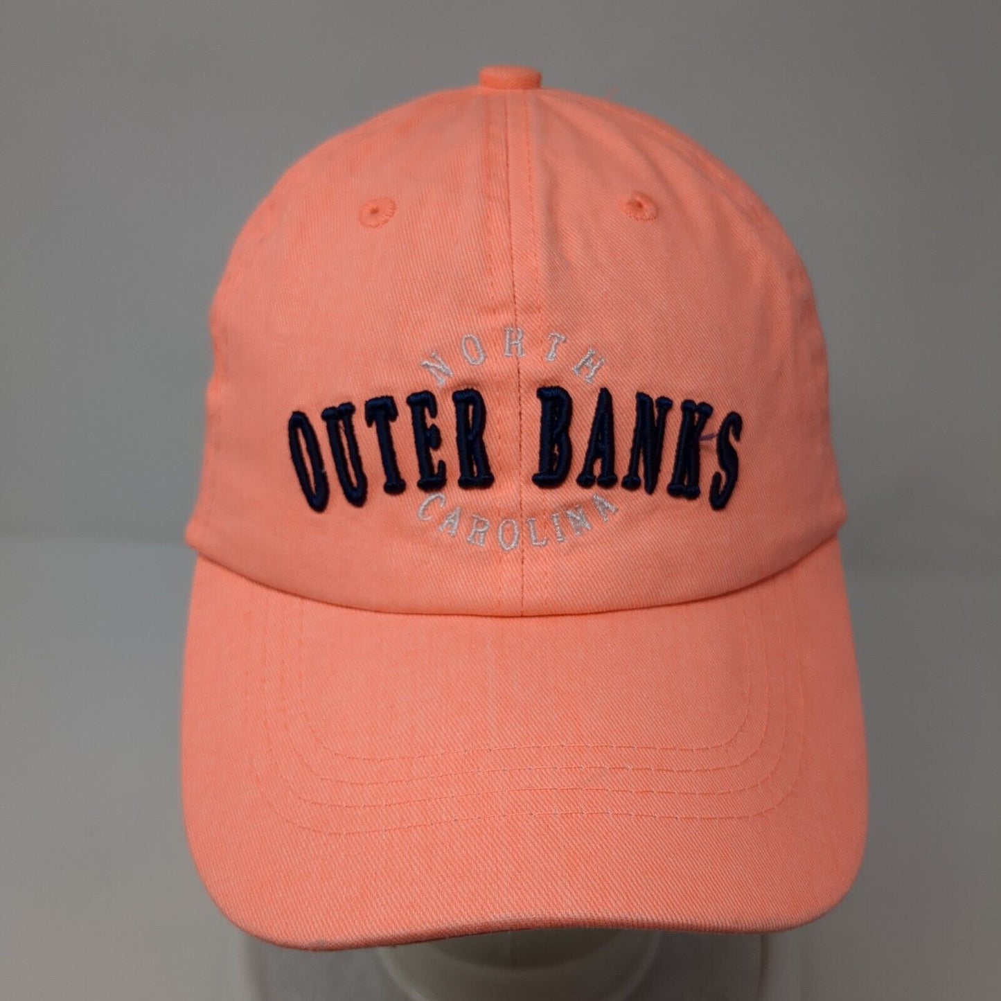 Outer Banks North Carolina Strapback Hat Pink One Size Adjustable