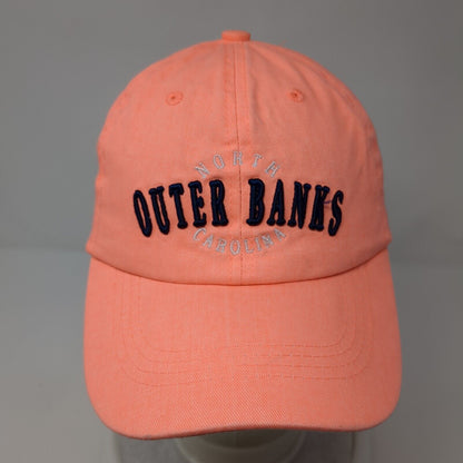Outer Banks North Carolina Strapback Hat Pink One Size Adjustable