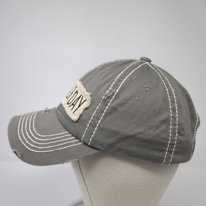 Bad Hair Day Baseball Cap Gray One Size Adjustable Distressed KB ETHOS Vintage