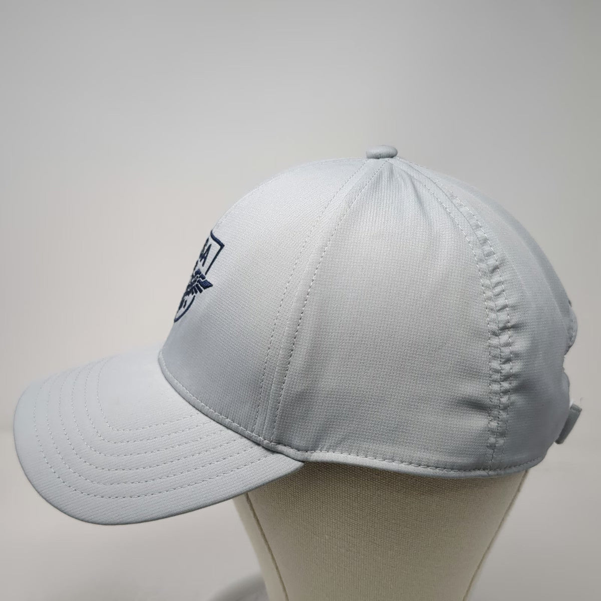 Under Armour Baseball Cap Gray Blue One Size USA Eagle Shield Strapback Hat